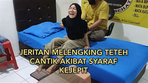 Jeritan Melengking Teteh Cantik Akibat Syaraf Kejepit BISMILLAH