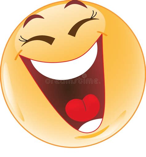 Laughing Emoji Emoticon Stock Vector Illustration Of Manic