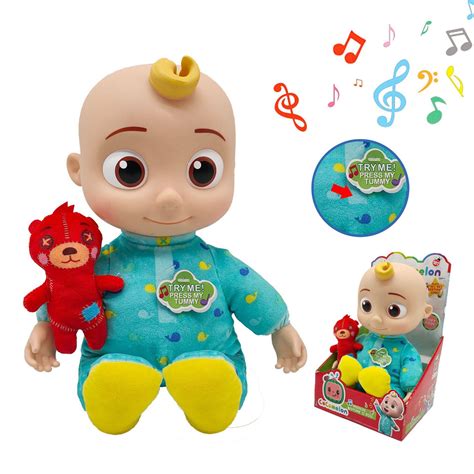 Cocomelon Super Baby Jojo Bear Music Plush Toy Cartoon Doll