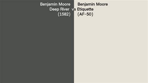 Benjamin Moore Deep River Vs Etiquette Side By Side Comparison