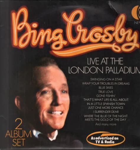 Bing Crosby Live At The London Palladium Used Vinyl Record G Z