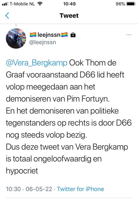 Adriaan Visser On Twitter De Man Is Door Zijn Haatzaaien