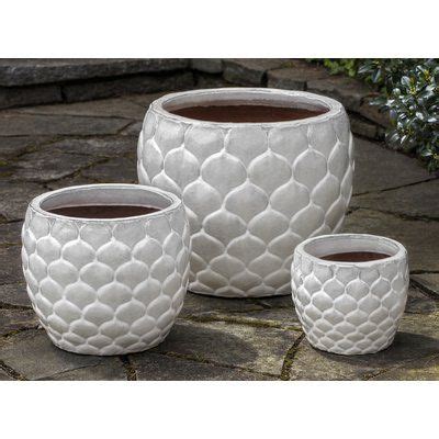 Campania International Inc Pina Piece Terracotta Pot Planter Set