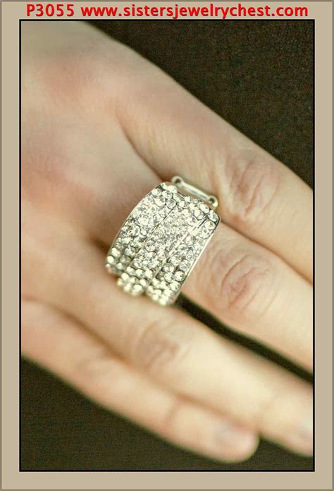 The Millionaires Club White Paparazzi Accessories Paparazzi Accessories White Rhinestone