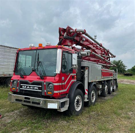 SOLD 2015 38m Putzmeister On 2015 MACK Global Concrete Pumps