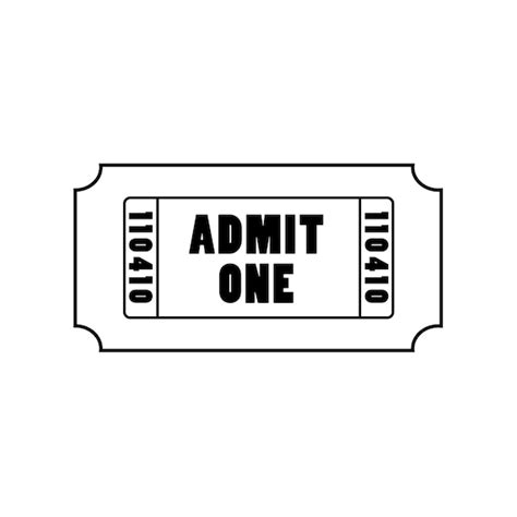 Admit One Ticket Decal Perfect For Making Ticket Etsy