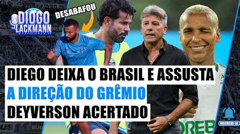 SUSTO NA DIREÇÃO DEYVERSON ACERTADO O GRÊMIO J P GALVÃO GARANTE