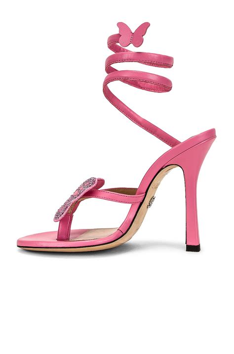 Blumarine Butterfly Sandals In Bubblegum Fwrd