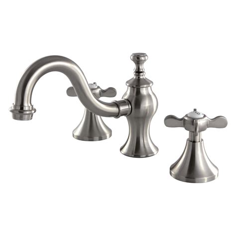 Kingston Brass Kc7168bex 8 Inch Widespread Lavatory Faucet Brushed