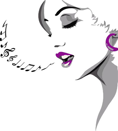 Download Hd Singing Woman Singing Clipart Transparent Png Image