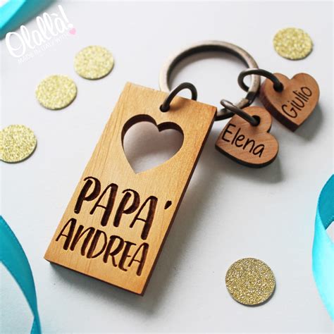 Portachiavi In Legno Personalizzato Con Cuore E Nome Idea Regalo