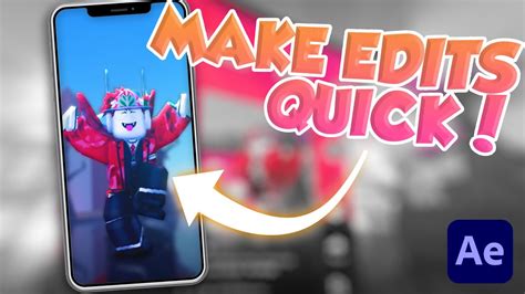 How To Make Roblox Edits In After Effects Youtube