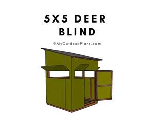 Deer Blind Fi Howtospecialist How To Build Step By Step Diy Plans