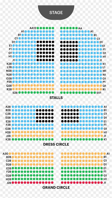 Navigating The Phoenix Theatre Seating Plan - Ambassadors Theatre Seating Plan, HD Png Download ...