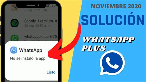 Por Qu No Puedo Instalar El Whatsapp Plus Haras Dadinco