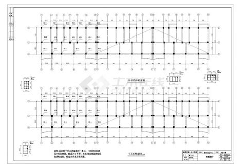 某七层框架住宅楼建筑施工cad图纸土木在线