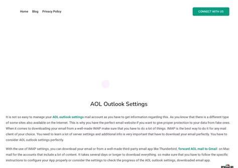 Ppt Aol Outlook Settings Powerpoint Presentation Free Download Id