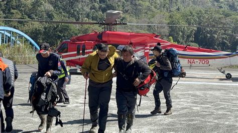 空勤總隊執行南投信義八通關登山客山難救援任務