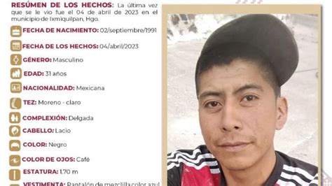 Piden ayuda para encontrar a hombre de 31 años extraviado en