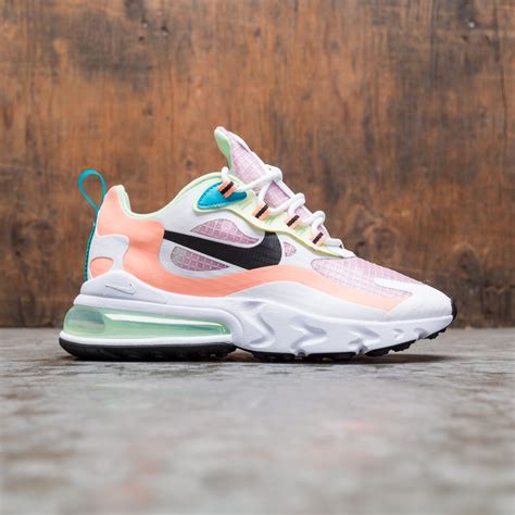 Nike Women Air Max 270 React Se Lt Arctic Pink Black Orange Pulse White