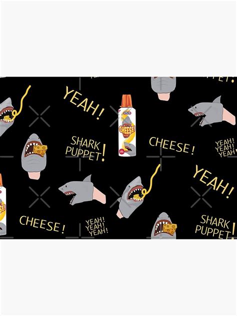 "TikTok on Repeat: Shark Puppet [YEAH!] Seamless Pattern" Mask for Sale ...