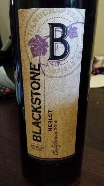 2014 Blackstone Winery Merlot Winemakers Select Usa California