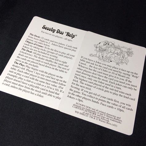 Scooby Doo Playing Cards Hobbies And Toys Toys And Games On Carousell