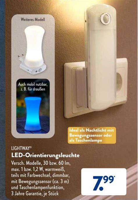 Lightway Led orientierungsleuchte Angebot bei ALDI SÜD 1Prospekte de