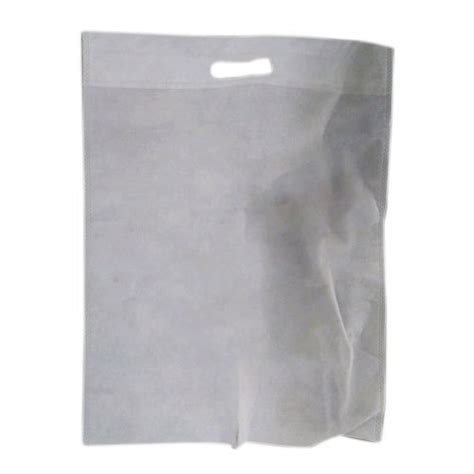 Shopping Bags Plain White D Cut Non Woven Bag Capacity 1 To 5 Kg