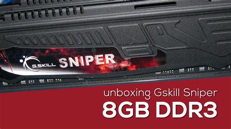 Gskill Sniper 2x 4gb Ddr3 1866 Unboxing Youtube