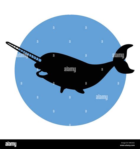 Narwhal Silhouette Stock Vector Image And Art Alamy