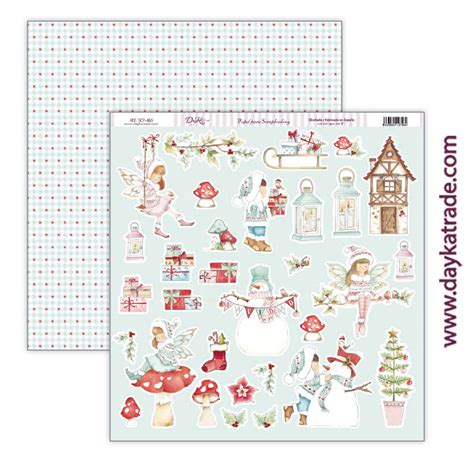 Papel Scrap Recortables Una Navidad De Cuento Dayka Milarte Tu