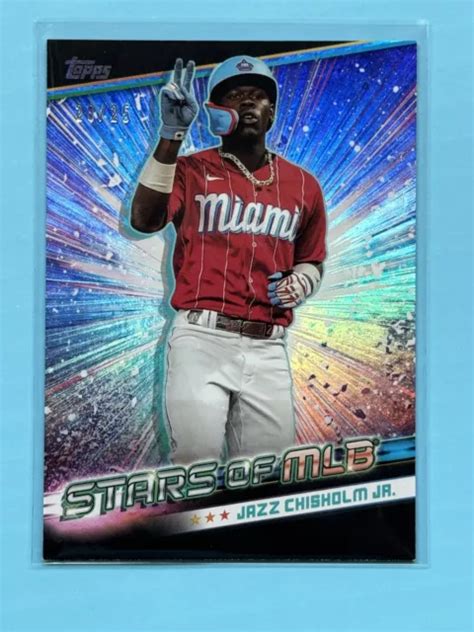 Topps Series Smlb Jazz Chisholm Stars Of Mlb Noir D