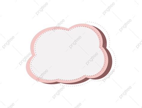 Hand Drawn Element Vector Art Png Hand Drawn Cartoon Cloud Border