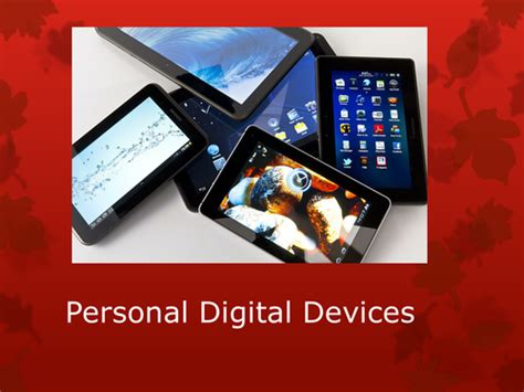 Personal Digital Devices Teaching Resources