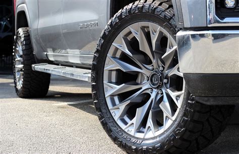 Gmc Sierra Grey Fuel Off Road Flame D Wheel Front