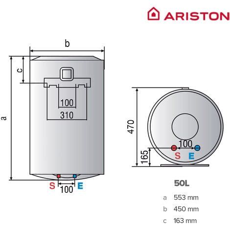 Termo eléctrico Ariston Lydos Wifi 50 litros Vertical Clase