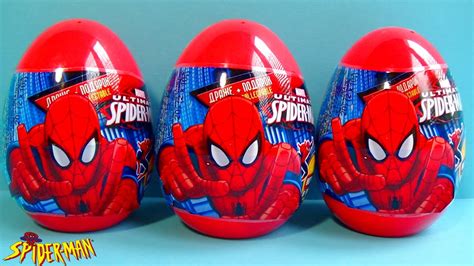 Marvel Spiderman Surprise Eggs Unboxing Spiderman Eggs Surprise