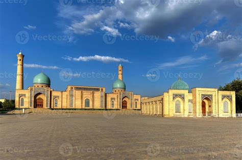 View Of The Tashkent Hazrati Imam Complex Barakhan Madrasa In Tashkent