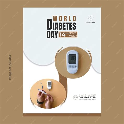 Premium Vector World Diabetes Day Flyer Templates