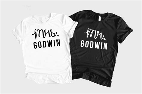 Mr And Mrs Shirts Mr And Mrs Shirt With Last Name Newly Wed Tops