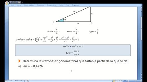 Relaciones Entre Razones Trigonométricas Youtube