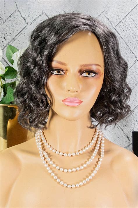 Salt And Pepper Wavy Bob Wig For Older Black Ladies And Seniors In 2022