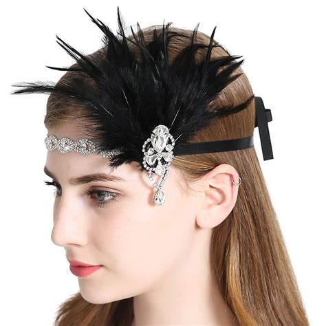 Vintage 1920s Flapper Headband Roaring 20s Great Gatsby Headpiece