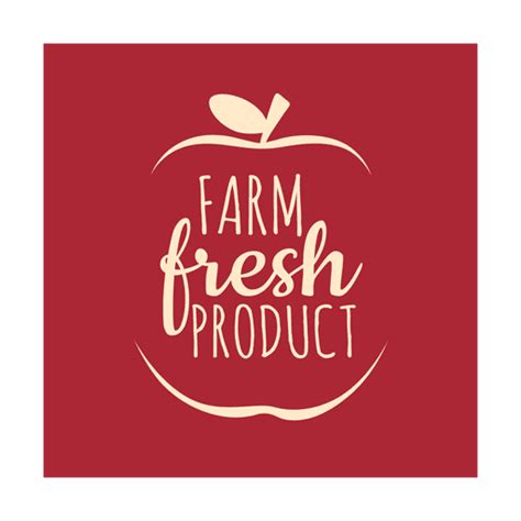 Diseño Png Y Svg De Farm Fresh Label Svg Para Camisetas