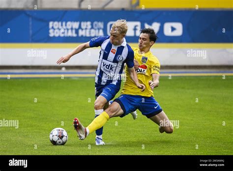 Gent S Noah De Ridder And Westerlo S Thomas Van Den Keybus Pictured In