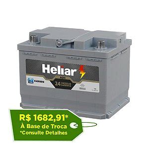 Bateria Heliar EFB 60Ah HFB60HD Reis Baterias Start Stop Reis