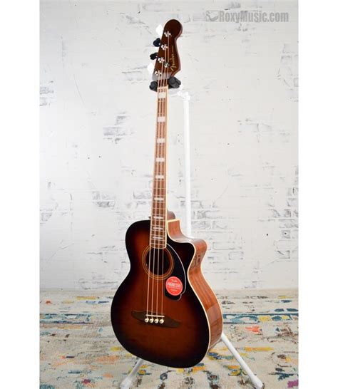 Fender Kingman Acoustic Electric Bass Shaded Edge Burst Roxy Music