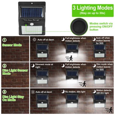 Solar Wall Light Outdoor 100 Leds Pir Motion Sensor Lamps Ip65 Waterproof Lighting For Garage