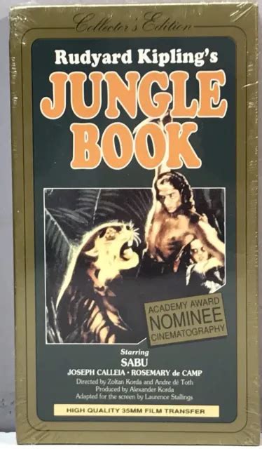 THE JUNGLE BOOK Disney Rudyard Kipling VHS 4604 1995 57 OFF